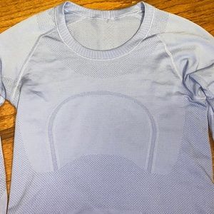 Lulu Lemon lilac running long sleeve shirt